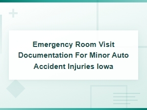 Documenting Er Visits for Minor Auto Accidents in Iowa