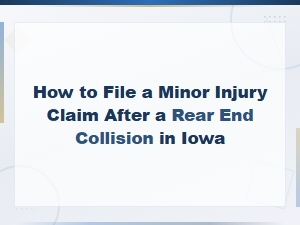 How to File a Minor Injury Claim After a Rear-End Collision in Iowa